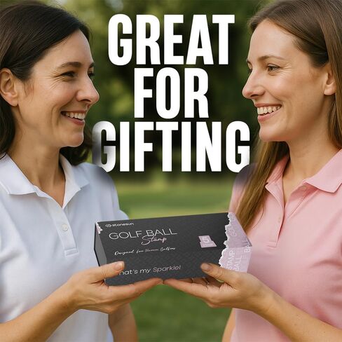 stonesun Golf Ball Stamp Set for Woman - 5 Different Designs in 1 Box - Self-Inking Golf Ball Stamp - Fast-Drying, Waterproof Golf Ball Marker Stamp - Golf Accessories for Women - Golfer Gifts - in Saudi Arabia