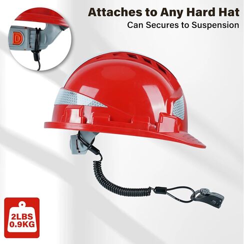 MELOTOUGH Coiled Lanyard,Hard Hat Lanyard with Clamp End,No Snag Design for to Hard Hat, Tools,Small Valuables,Weight Capacity 2lbs(Lime),3Pcs in Saudi Arabia