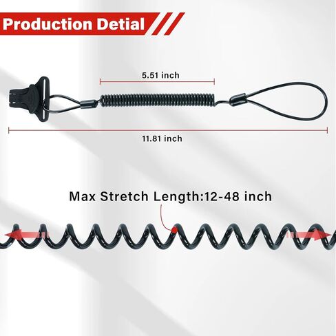 MELOTOUGH Coiled Lanyard,Hard Hat Lanyard with Clamp End,No Snag Design for to Hard Hat, Tools,Small Valuables,Weight Capacity 2lbs(Lime),3Pcs in Saudi Arabia