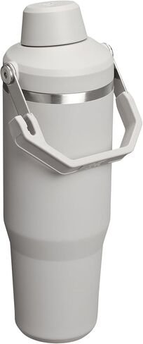 Stanley Iceflow 2.0 Fast Flow Tumbler مع مقبض 40 أوقية | تطور على غطاء الصبفة الزاوية | زجاجة ماء مقاومة للتسرب | معزول الفولاذ المقاوم للصدأ | BPA خالية | الأسود 2.0 in Saudi Arabia