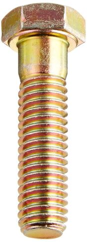Steel Hex Bolt, Grade 8, Zinc Yellow-Chromate Plated Finish, Hex Head, External Hex Drive, Meets ASME B18.2.1/SAE J429, 2-1/2" Length, Partially Threaded, 1/2"-13 Threads (Pack of 10) in Saudi Arabia