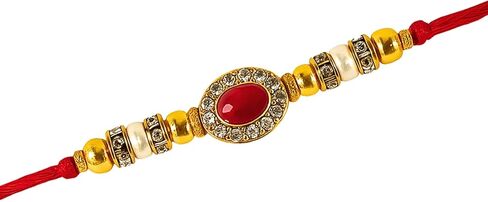 Handmade Rakhi for Brother – Traditional Indian Rakhi for Brother with Elegant Design – Unique Gift for Rakshabandhan Festival – Celebrate Bond of Love with Best Rakhi in Saudi Arabia