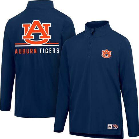 Ultra Game Men's NCAA Official Super Soft Quarter Zip Long Sleeve T-Shirt in Saudi Arabia