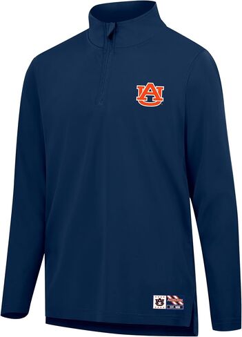 Ultra Game Men's NCAA Official Super Soft Quarter Zip Long Sleeve T-Shirt in Saudi Arabia