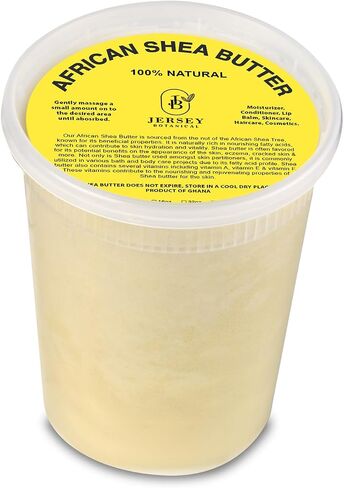 African Shea Butter Ivory Raw - 100% Pure - Unrefined Soft Creamy. For Dry and Cracked Skin. DIY Body Butter, Hair, and Face Treatment. Great for Lotion, Soap, Eczema & Stretch Mark Creams. (8 oz.) in Saudi Arabia