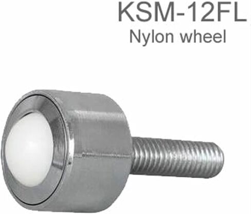 360 درجة كرة العجلات 12FL Universal Ball Bearing M8 Screal Cylinder Hardware 1PCs (Wheel Nylon) in Kuwait