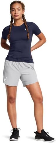 Under Armour Womens Utility Softball Shorts - Water Repellent and Breathable LG Midnight Navy-White in Saudi Arabia