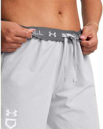 Under Armour Womens Utility Softball Shorts - Water Repellent and Breathable LG Midnight Navy-White in Saudi Arabia