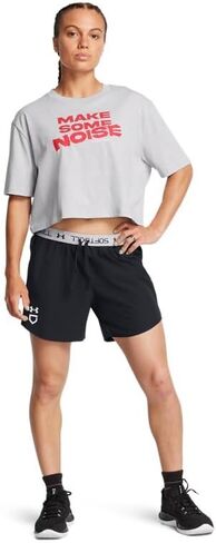 Under Armour Womens Utility Softball Shorts - Water Repellent and Breathable LG Midnight Navy-White in Saudi Arabia