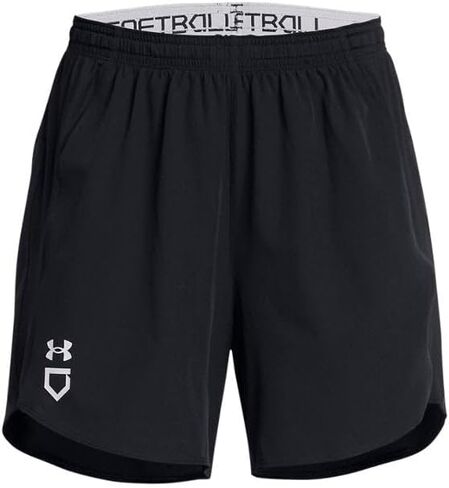 Under Armour Womens Utility Softball Shorts - Water Repellent and Breathable LG Midnight Navy-White in Saudi Arabia