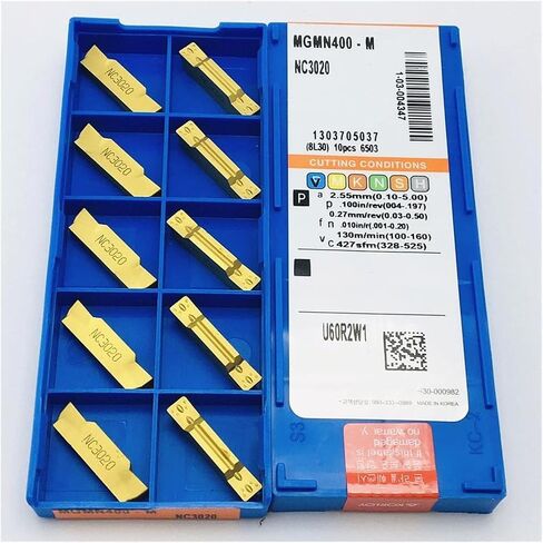 Carbide Tool 10pcs Grooving Tool MGMN400 M NC3020 NC3030 PC9030 Grooving Tool CNC Grooving Carbide Metal Turning Tool Turning Insert MGMN400 in Saudi Arabia