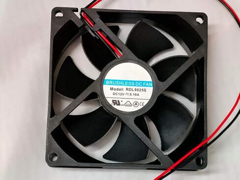 RDL9025S 12V 90 مم DC-FAN بدون فرش-0.16A 9025 2-WAR in Kuwait