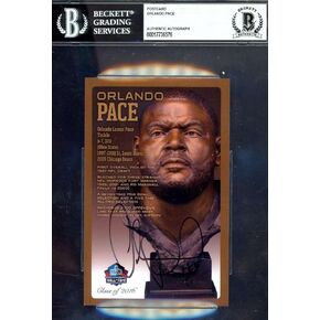 توقيع Orlando Pace Beckett BAS قاعة مشاهير تمثال نصفي /150 توقيع in Kuwait