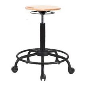 توماس WHBSO-RT-RG براز ارتفاع المقعد مع قاعدة أنبوب مستدير ، انزلاق ، خشب ، رمادي in Kuwait