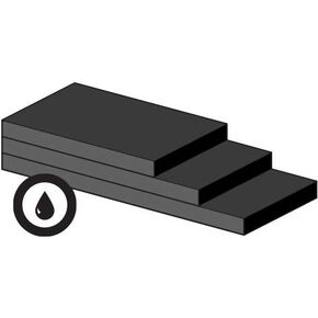 الولايات المتحدة الأمريكية ختم Bulk-RS-SBR75-118 SBR Rubber Roll مع لاصق أكريليك ، 75 أ ، 1/16 "، عرض 36" ، طول 10 " in Kuwait