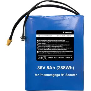 36v 8000mah استبدال بطارية سكوتر الكهربائية للركاب Phantomgogo R1 Scooter ، 36v 288wh حزمة بطارية الليثيوم in Kuwait