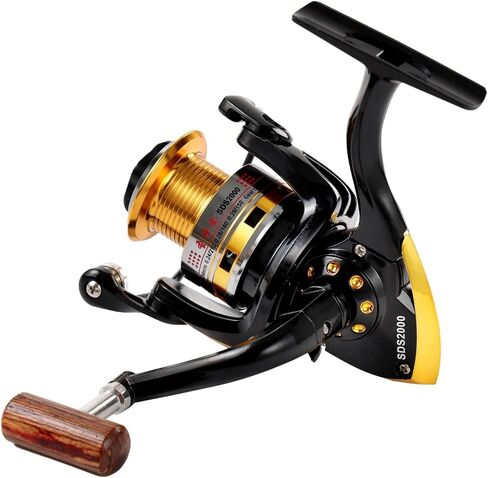 Diwa Spinning Fishing Reels for Saltwater Freshwater 1000 2000 3000 4000 5000 6000 Series Fishing Spool Left/Right Interchangeable Trout Carp Spinning Reel Light and Smooth in Kuwait