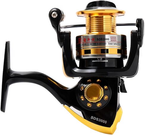 Diwa Spinning Fishing Reels for Saltwater Freshwater 1000 2000 3000 4000 5000 6000 Series Fishing Spool Left/Right Interchangeable Trout Carp Spinning Reel Light and Smooth in Kuwait