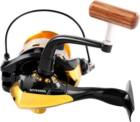 Diwa Spinning Fishing Reels for Saltwater Freshwater 1000 2000 3000 4000 5000 6000 Series Fishing Spool Left/Right Interchangeable Trout Carp Spinning Reel Light and Smooth in Kuwait