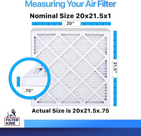 Filter King 17.5x17.5x1 Air Filter | 3-PACK | MERV 8 HVAC Pleated A/C Furnace Filters | MADE IN USA | Actual Size: 17.5 x 17.5 x .75" in Saudi Arabia