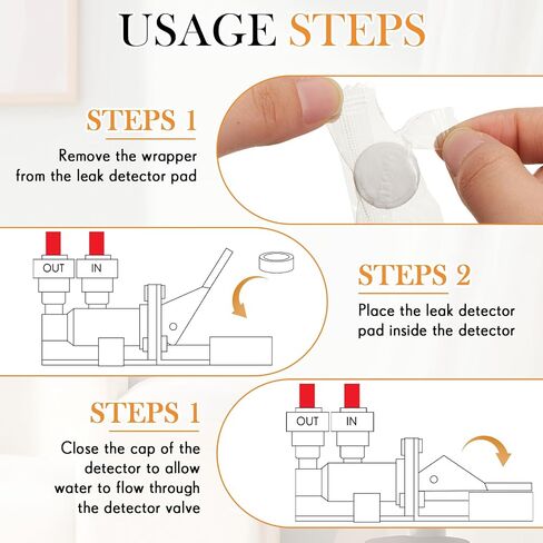 10 Pcs Replacement Pads for Automatic Leak Detectors in Under Sink Reverse Osmosis Water Filtration Systems 18 mm for Mechanical Leak Detectors in Saudi Arabia