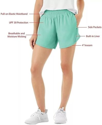 Member's Mark Women's Active Woven Short (US, Alpha, X-Large, Regular, Regular, Blue Cove) in Saudi Arabia