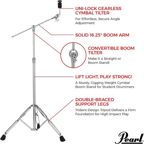 Pearl Boom Cymbal Stand (BC820) in Saudi Arabia
