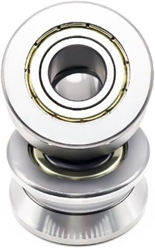 LV201-14ZZ 12x39.9x18mm V Groove Guide Bearings 2Pcs in Saudi Arabia