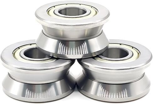 LV201-14ZZ 12x39.9x18mm V Groove Guide Bearings 2Pcs in Saudi Arabia