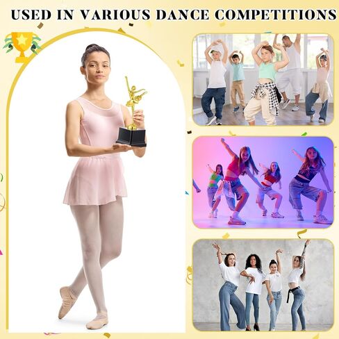 Quelay 4 PCS 7.9 بوصة رقص الباليه تروفي جوائز Gold Plastic Trophies بشكل كبير للتعرف على الموظفين ، والجوائز المدرسية ، والهدايا التحفيزية ، والاحتفال بالإنجازات المتميزة والمسابقات in Saudi Arabia