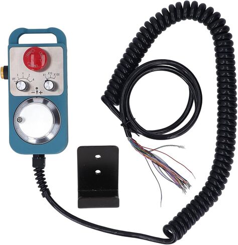 CNC Electronic Handseel 100ppr Generator Manual Pulse Generator مع زر توقف في حالات الطوارئ عالية الكفاءة 4 محاور وحدة تحكم LNC Googol Delta Syntec Fagor Knd M350 DDCSV3.1 XC609 ABS in Saudi Arabia