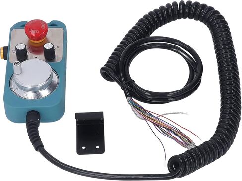 CNC Electronic Handseel 100ppr Generator Manual Pulse Generator مع زر توقف في حالات الطوارئ عالية الكفاءة 4 محاور وحدة تحكم LNC Googol Delta Syntec Fagor Knd M350 DDCSV3.1 XC609 ABS in Saudi Arabia