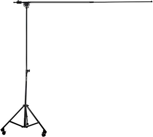 AxcessAbles AXCMB-T Heavy Duty Microphone Boom Stand with Weighted Tripod Base | 80.5-inch Height Overhead Mic Stand | 65.5-Inch Boom Arm Stand | Shotgun Video Mic Stand | All Metal Construction in Saudi Arabia