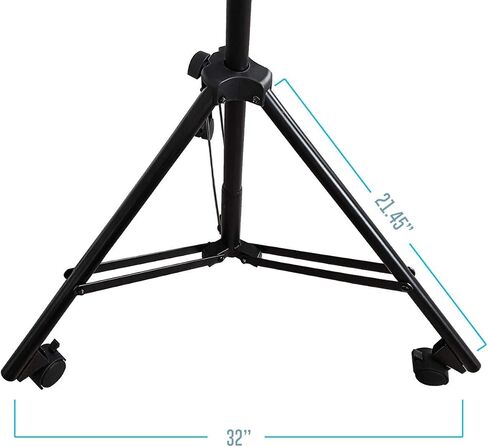 AxcessAbles AXCMB-T Heavy Duty Microphone Boom Stand with Weighted Tripod Base | 80.5-inch Height Overhead Mic Stand | 65.5-Inch Boom Arm Stand | Shotgun Video Mic Stand | All Metal Construction in Saudi Arabia