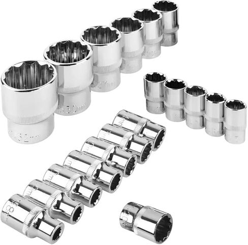 12 Point Short Socket Bit 1/2 Inch Drive 8-32mm Ratchet Wrench 12 Tooth Socket Set 1Pcs(23mm) in Saudi Arabia