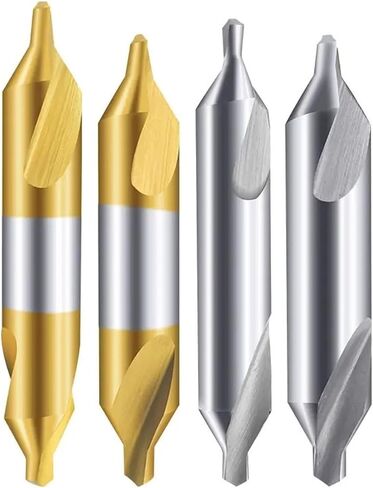 Center Drill Bits Set 60-Degree Angle Center Drill Bits Kit Countersink Tools 1/1.5/2/2.5/3.5/5 6Pcs(Yellow) in Saudi Arabia