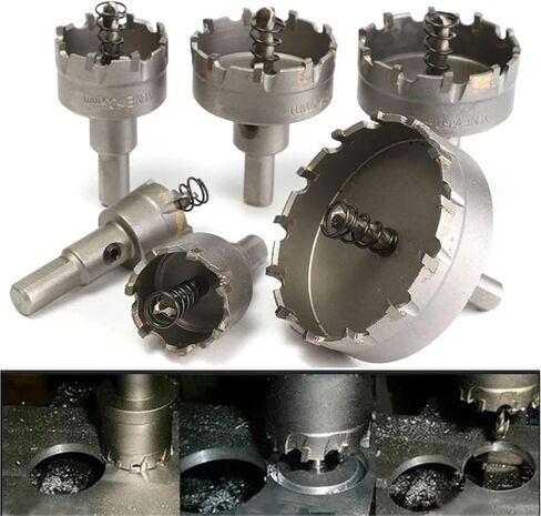 Tungsten Carbide Hole 22-65MM Stainless Steel/Metal Hole Opener Expandable Drill Bit Set 5/6Pcs(6Pcs) in Saudi Arabia