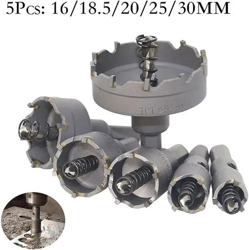 Tungsten Carbide Hole 22-65MM Stainless Steel/Metal Hole Opener Expandable Drill Bit Set 5/6Pcs(6Pcs) in Saudi Arabia