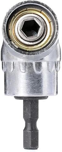 105 Degree Angle Screwdriver Socket Holder Adapter Adjustable Bits Drill Angle Screwdriver Batch Head 1Pcs(Silver) in Saudi Arabia