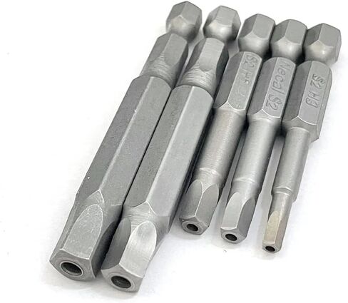 50/65mm Pentagonal Screwdriver Bits Magnetic S2 5 Point Screwdriver 1/4 Inch Hex Shank 3 4 5 6 8mm 5Pcs in Saudi Arabia