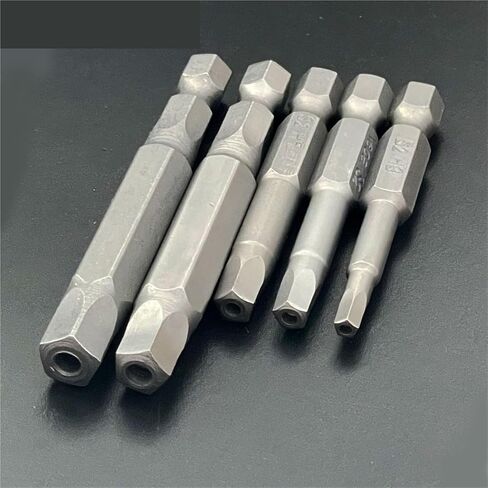 50/65mm Pentagonal Screwdriver Bits Magnetic S2 5 Point Screwdriver 1/4 Inch Hex Shank 3 4 5 6 8mm 5Pcs in Saudi Arabia