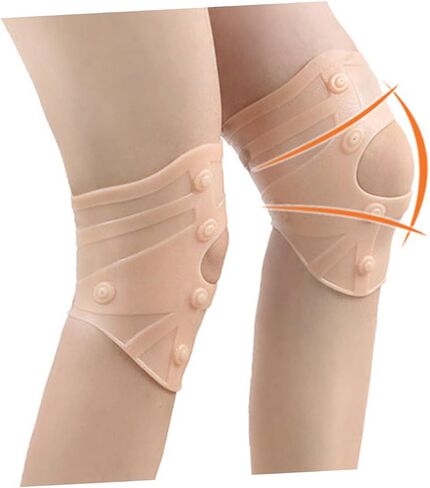 1pc Magnet Knee Compression Sleeve Knee Protective Cushion for Outdoor Sports Breathable Ergonomic Design for Joint Support and Injury Prevention in Saudi Arabia