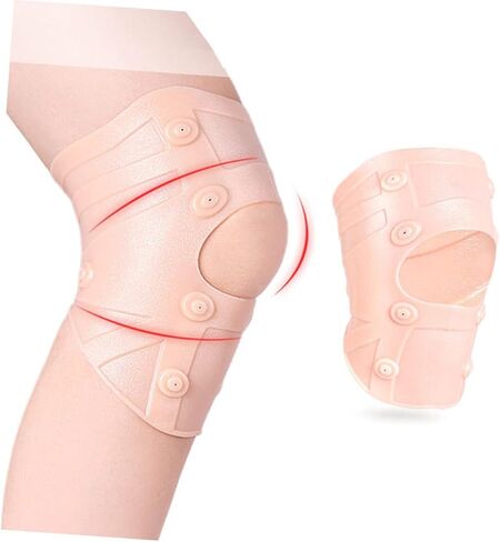 1pc Magnet Knee Compression Sleeve Knee Protective Cushion for Outdoor Sports Breathable Ergonomic Design for Joint Support and Injury Prevention in Saudi Arabia