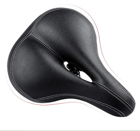 Oversized Comfort Bike Seat,Universal Replacement Bicycle Saddle with taillight, High Density Memory Foam Soft Large Padded Shock Absorbing Waterproof Breathable for MTB, Road Bike,Folding Bike in Saudi Arabia