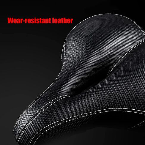 Oversized Comfort Bike Seat,Universal Replacement Bicycle Saddle with taillight, High Density Memory Foam Soft Large Padded Shock Absorbing Waterproof Breathable for MTB, Road Bike,Folding Bike in Saudi Arabia