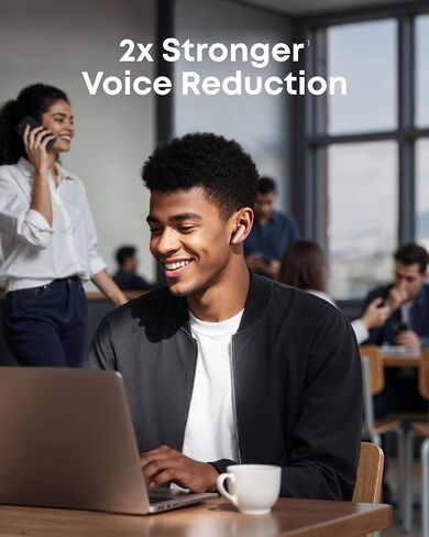سماعات Soundcore Liberty 5 من Anker المانعة للضوضاء مع صوت Dolby | تقليل الصوت بشكل أقوى، وتقنية إلغاء الضوضاء النشطة (ANC) القابلة للتكيف في الوقت الفعلي، والشحن السريع، ومكالمات واضحة بـ 6 ميكروفونات مدعومة بالذكاء الاصطناعي، وعمر بطارية طويل. in Kuwait