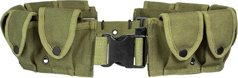 Fox Outdoor Products 10-Pocket Cartridge Belt – Heavy-Duty Cotton Canvas Ammo Holder with Quick-Release Buckle in Kuwait