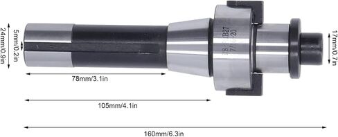 R8 Shank Shell Mill Arbor Adapter Adapter Adapter Molybdenum Steel Hardness R8 Mill Adapter حامل لورشة الطحن in Saudi Arabia