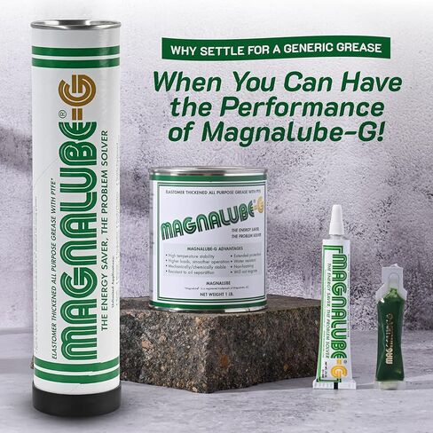 Magnalube-G General All Purpose Grease - Waterproof, Corrosion Resistant PTFE Lubricant for Bearings, Joints and Axles to Fishing Rods - 5cc Multi-Purpose Grease Pillow - 10 Pack in Kuwait