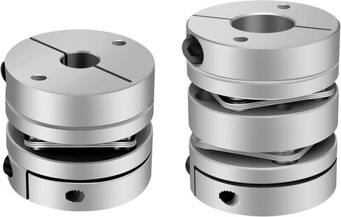 D94L98 Aluminum Alloy Double Diaphragm Coupling Elastic Connector D94mm L98mm Ball Screw Step servo Motor Encoder Computer 1Pcs(22X35) in Saudi Arabia